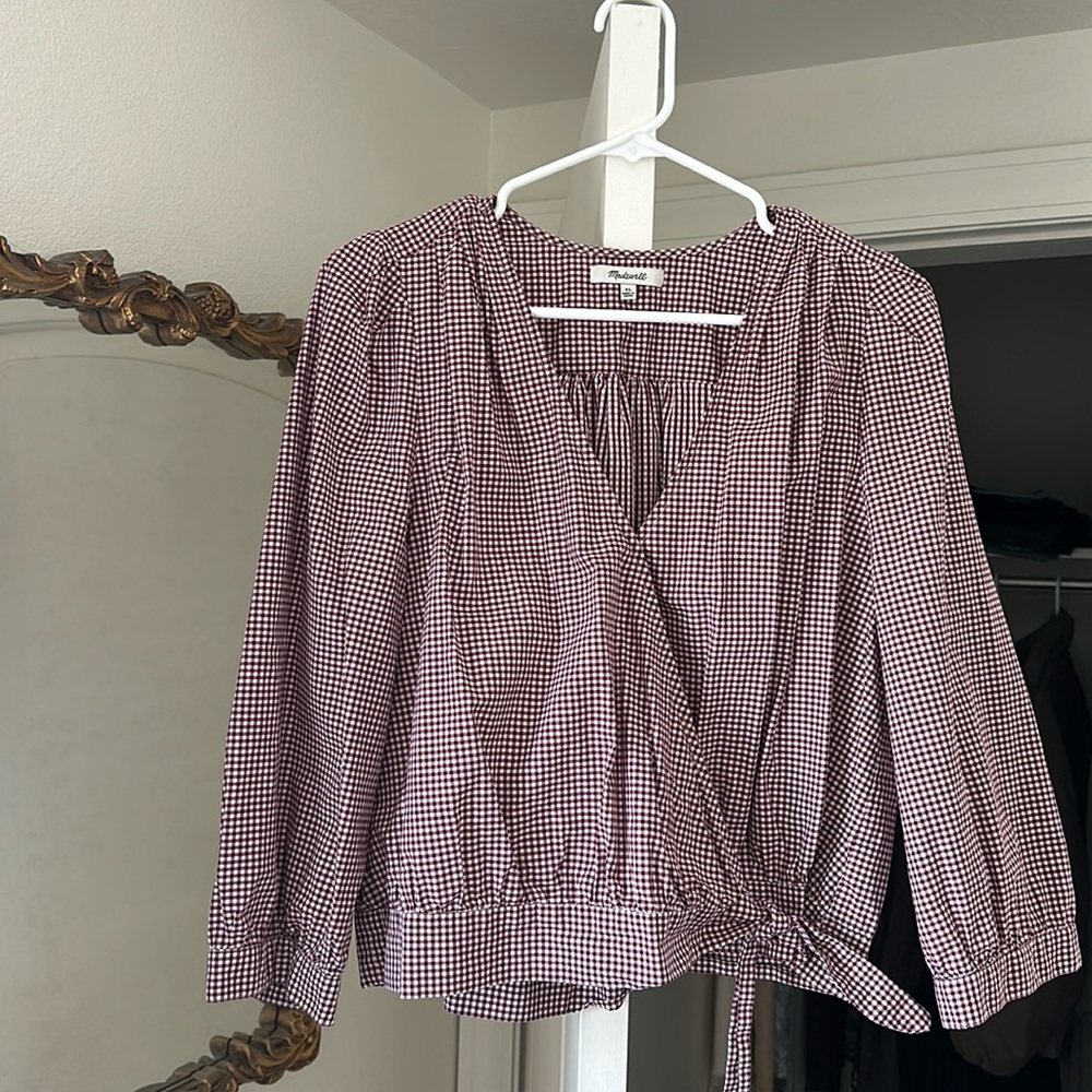Madewell women’s wrap top
